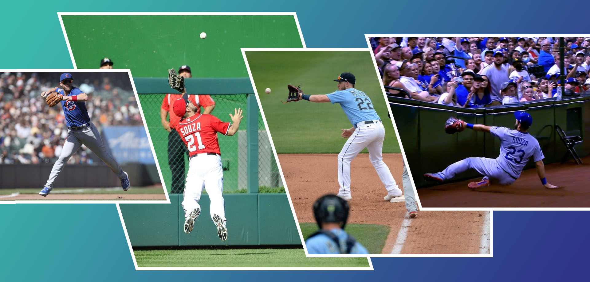 Collage of Patrick Wisdom and Steven Souza Jr.