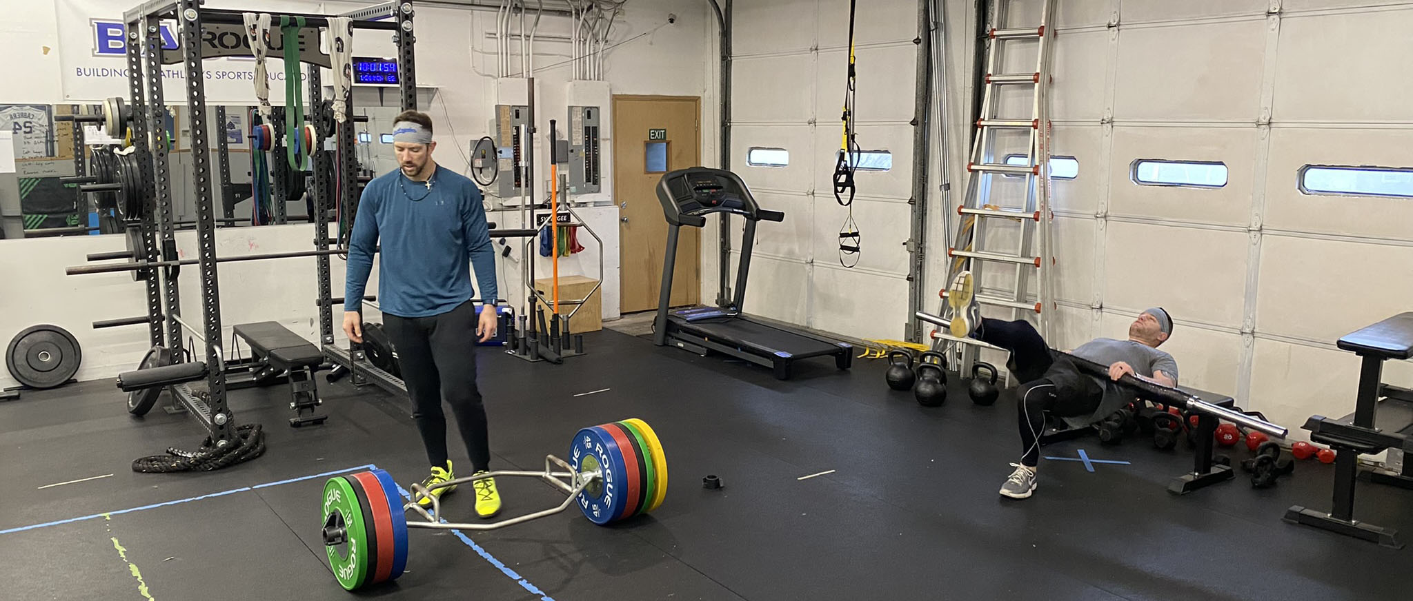 Caleb and Steven Working Out