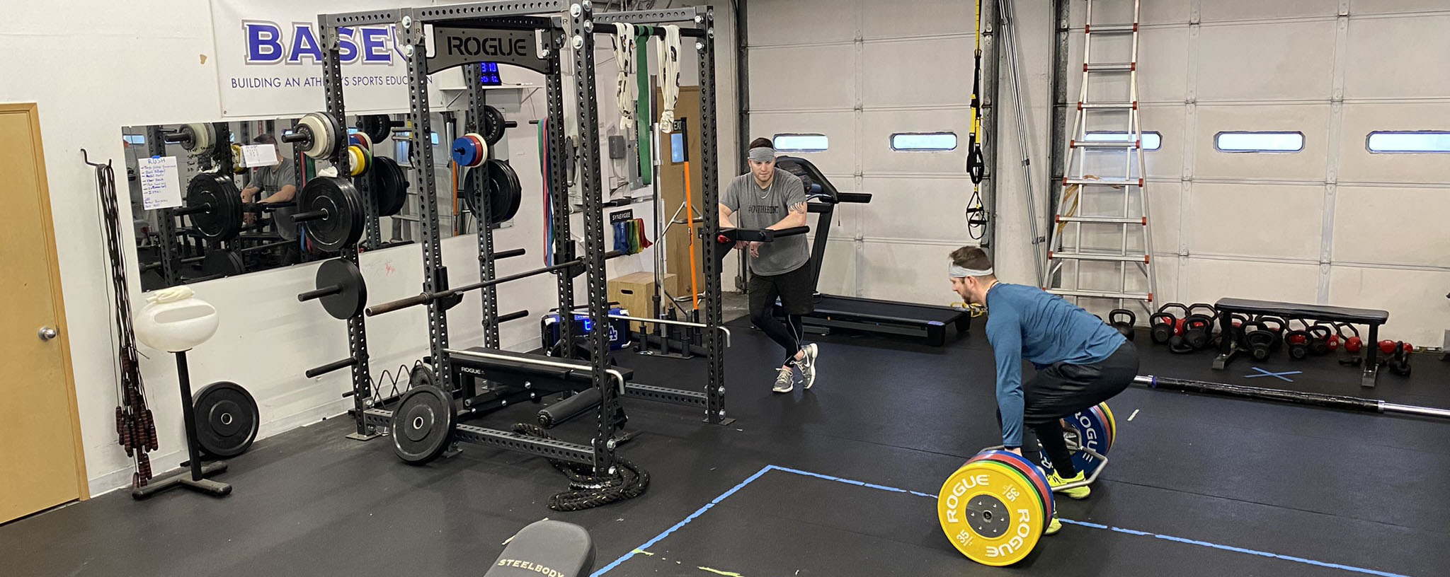 Caleb and Steven Working Out