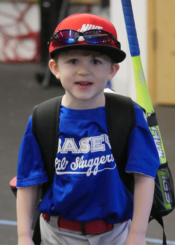 Lil' Sluggers player smiling