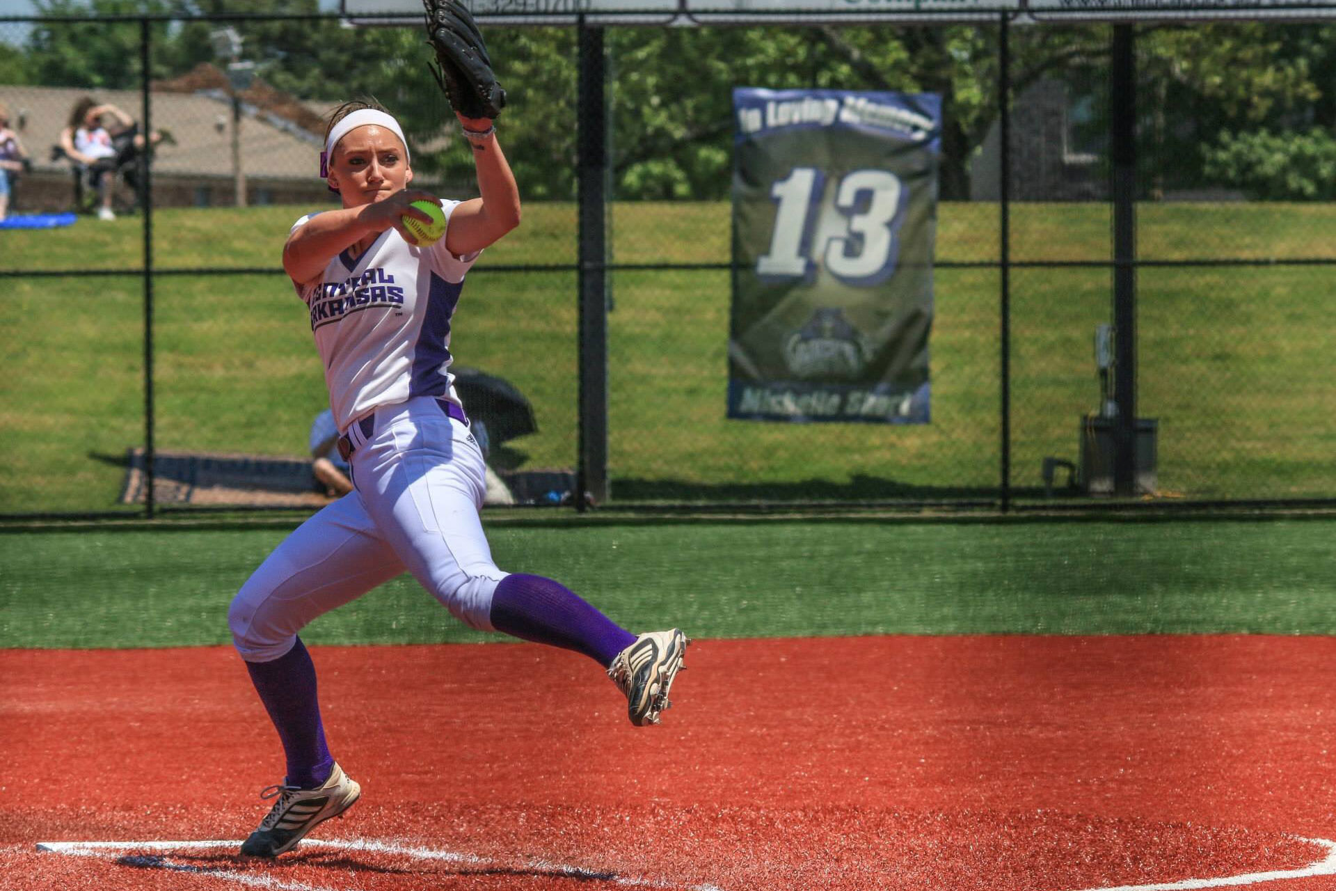 Kylee Studioso Pitching at Central Arkansas