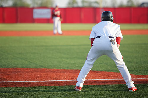 Runner Leading Off Third Base