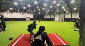 Working On Infield Bunt Coverages at BASE by Pros - Skagit